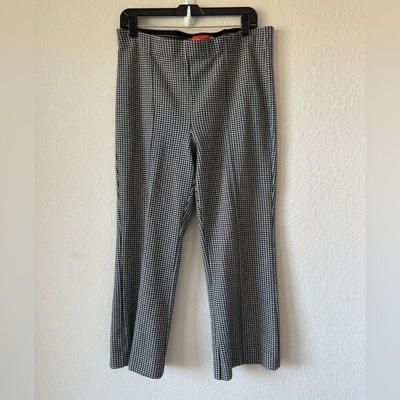 Cartonnier Anthropologie Cropped Houndstooth Straight Leg Pants Sz XL(?) Preppy - Picture 3 of 8